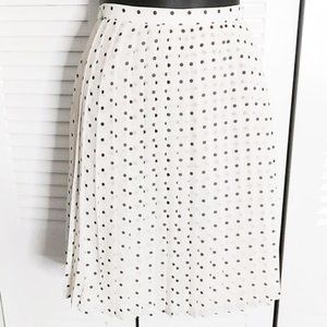 Tommy Hilfiger Polka Dot Lined Pleated Mini Skirt